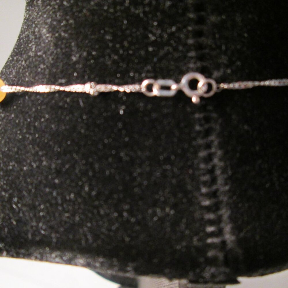 Elegant 14K White Gold Necklace with Multicolored Cultured Pearls – 16” - Picture 7 of 7